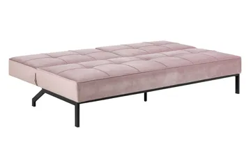 Stefan Bäddsoffa Sammet - Rosa - Möbler - Vardagsrum - Bäddsoffor