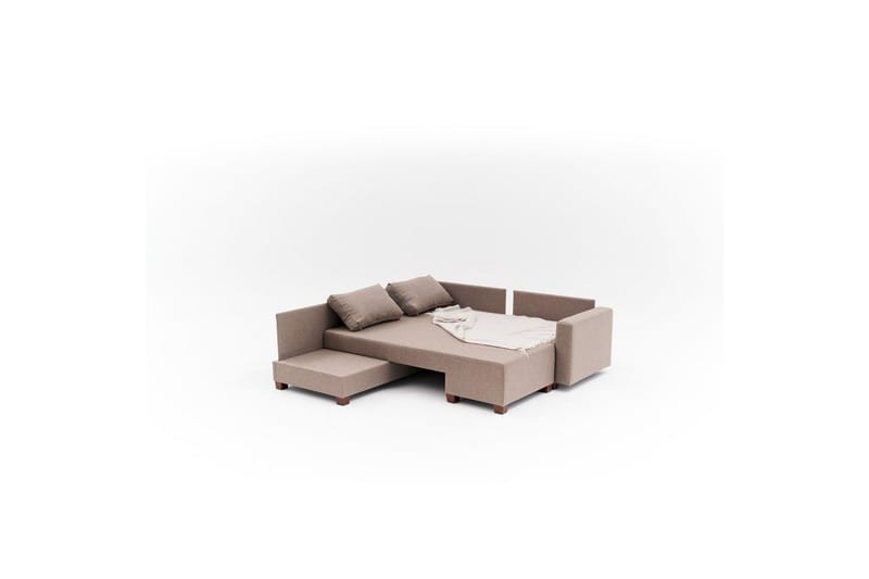 Sufian Hörnbäddsoffa 4-sits - Brun - Möbler - Vardagsrum - Bäddsoffor - Hörnbäddsoffa