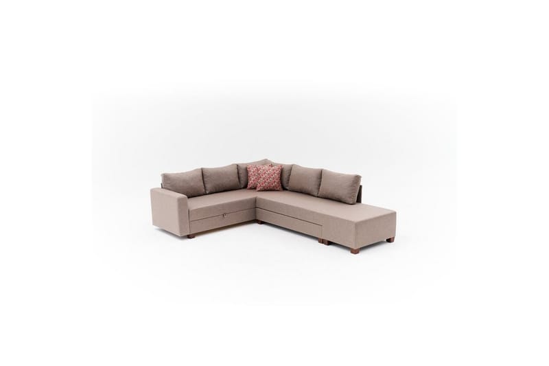 Sufian Hörnbäddsoffa 4-sits - Brun - Möbler - Vardagsrum - Bäddsoffor - Hörnbäddsoffa