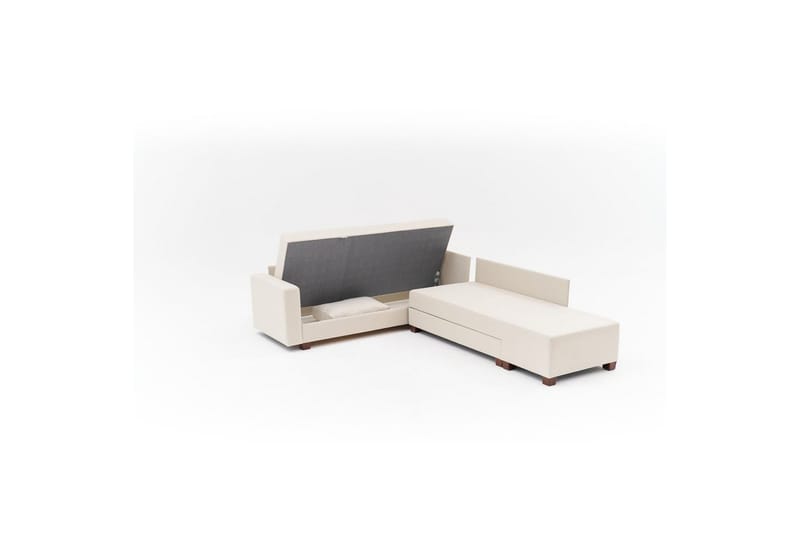 Sufian Hörnbäddsoffa 4-sits - Cremevit - Möbler - Vardagsrum - Bäddsoffor - Hörnbäddsoffa