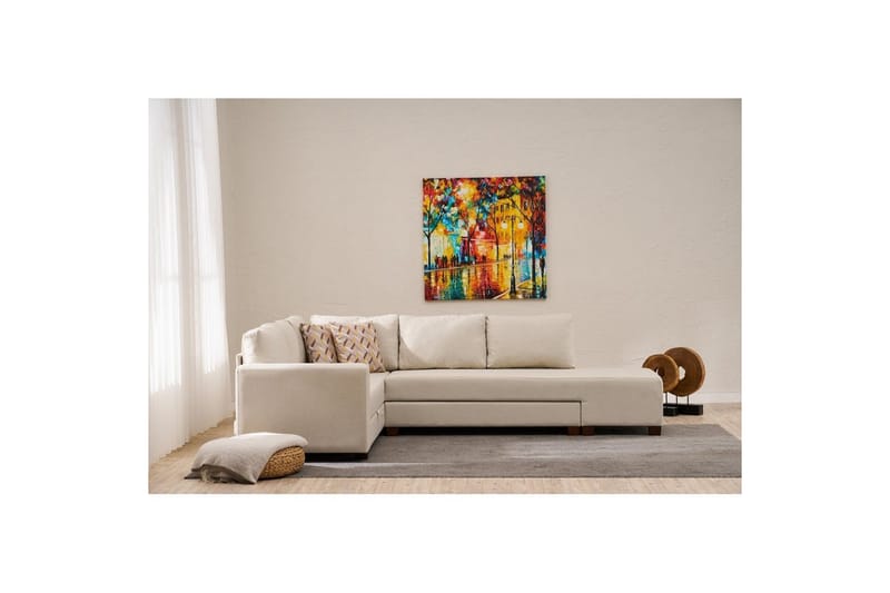 Sufian Hörnbäddsoffa 4-sits - Cremevit - Möbler - Vardagsrum - Bäddsoffor - Hörnbäddsoffa
