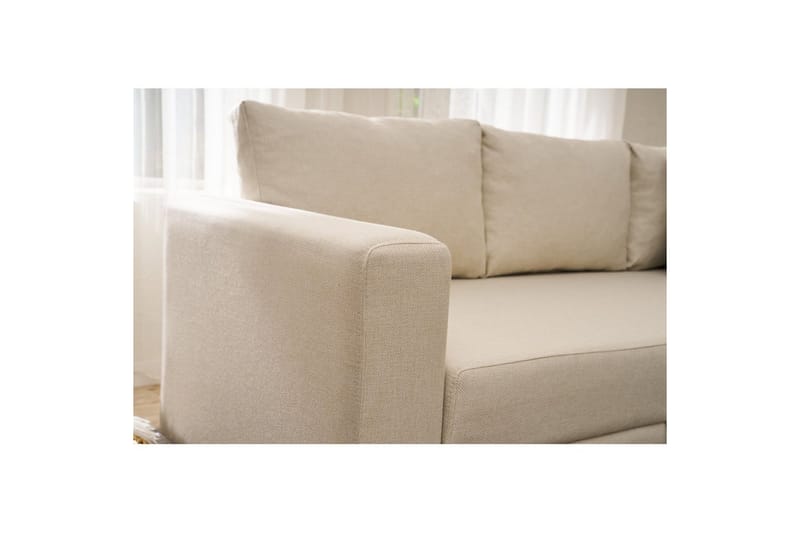 Sufian Hörnbäddsoffa 4-sits - Cremevit - Möbler - Vardagsrum - Bäddsoffor - Hörnbäddsoffa