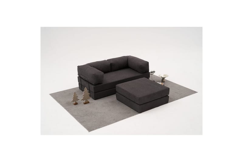 Sufian Hörnbäddsoffa med Divan 2-sits - Antracit - Möbler - Vardagsrum - Bäddsoffor