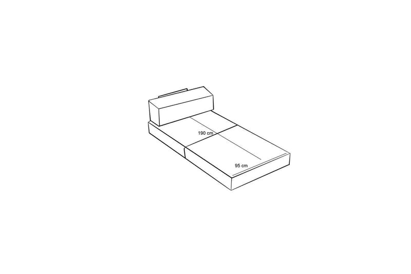 Sufian Hörnbäddsoffa med Divan 2-sits - Cremevit - Möbler - Vardagsrum - Bäddsoffor
