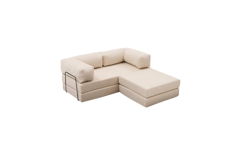 Sufian Hörnbäddsoffa med Divan 2-sits - Cremevit - Möbler - Vardagsrum - Bäddsoffor