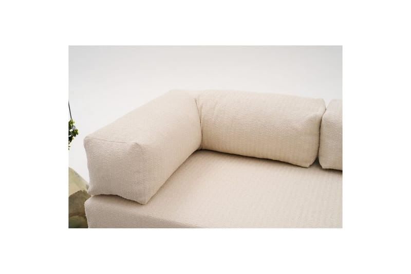 Sufian Hörnbäddsoffa med Divan 2-sits - Cremevit - Möbler - Vardagsrum - Bäddsoffor