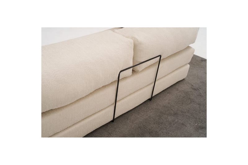 Sufian Hörnbäddsoffa med Divan 2-sits - Cremevit - Möbler - Vardagsrum - Bäddsoffor