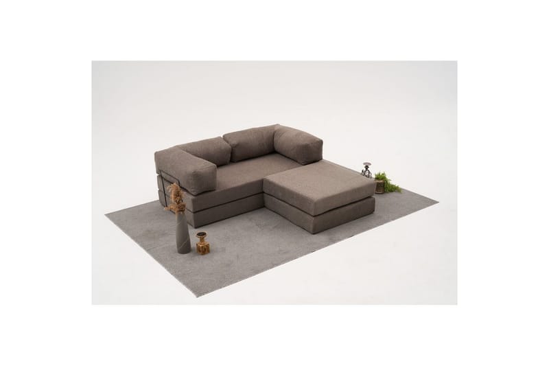 Sufian Hörnbäddsoffa med Divan 2-sits - Grå - Möbler - Vardagsrum - Bäddsoffor