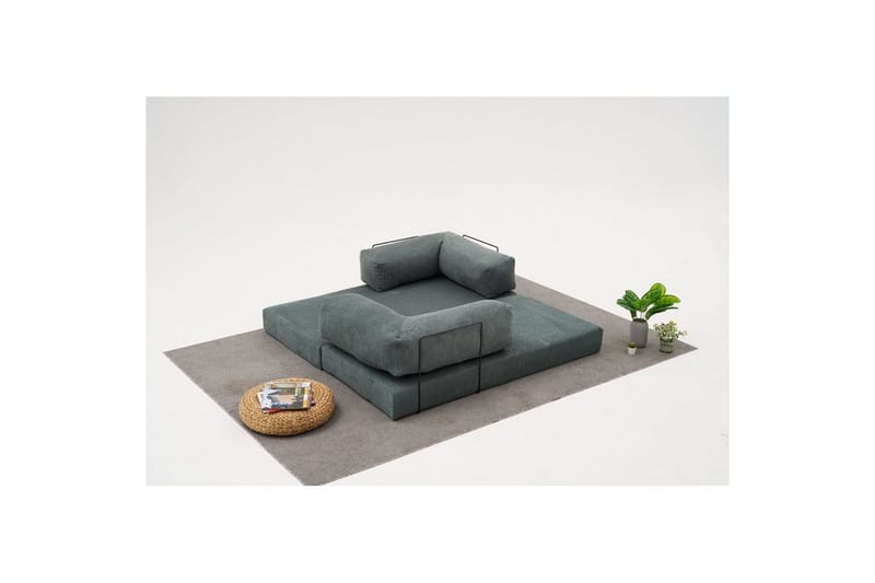 Sufian Hörnbäddsoffa med Divan 2-sits - Grön - Möbler - Vardagsrum - Bäddsoffor