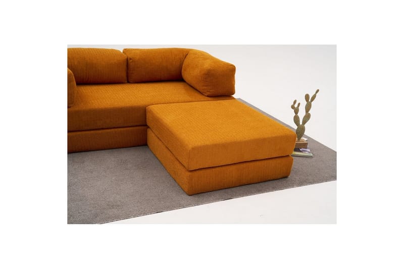 Sufian Hörnbäddsoffa med Divan 2-sits - Orange - Möbler - Vardagsrum - Bäddsoffor