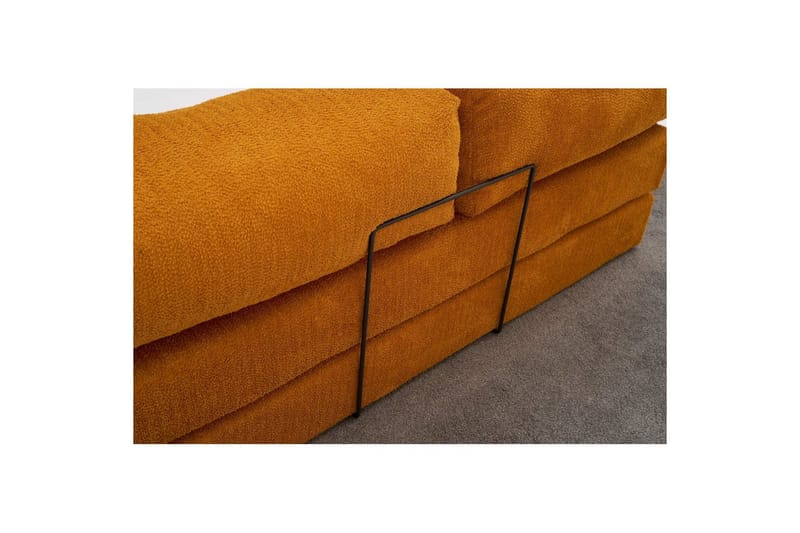 Sufian Hörnbäddsoffa med Divan 2-sits - Orange - Möbler - Vardagsrum - Bäddsoffor