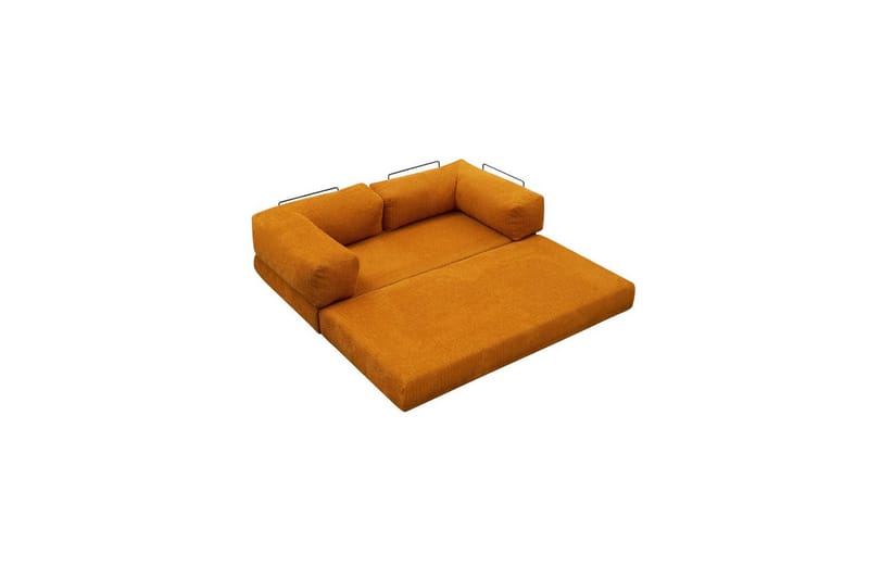 Sufian Hörnbäddsoffa med Divan 2-sits - Orange - Möbler - Vardagsrum - Bäddsoffor