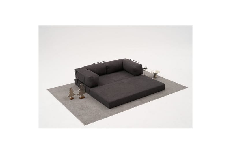 Sufian Hörnbäddsoffa Två Hörn 3-sits - Antracit - Möbler - Vardagsrum - Bäddsoffor - Hörnbäddsoffa