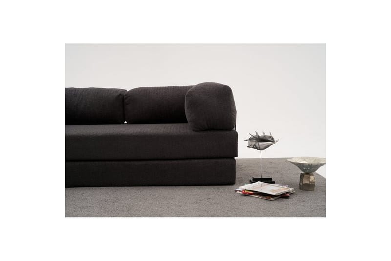 Sufian Hörnbäddsoffa Två Hörn 3-sits - Antracit - Möbler - Vardagsrum - Bäddsoffor - Hörnbäddsoffa