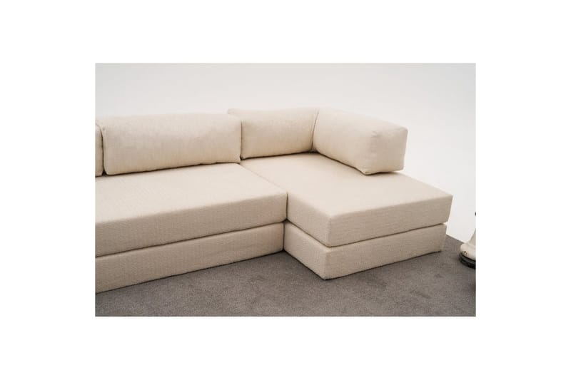 Sufian Hörnbäddsoffa Två Hörn 3-sits - Beige - Möbler - Vardagsrum - Bäddsoffor - Hörnbäddsoffa