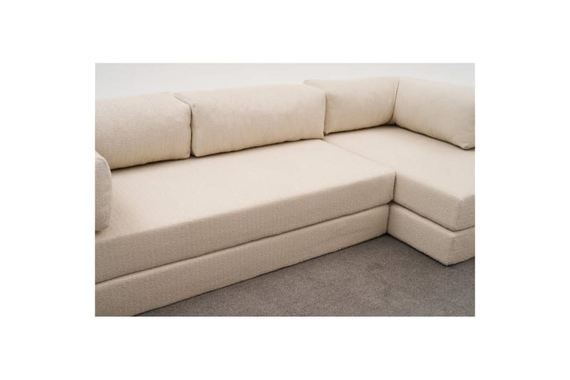 Sufian Hörnbäddsoffa Två Hörn 3-sits - Beige - Möbler - Vardagsrum - Bäddsoffor - Hörnbäddsoffa