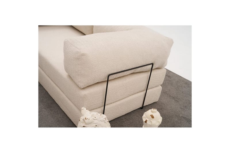 Sufian Hörnbäddsoffa Två Hörn 3-sits - Beige - Möbler - Vardagsrum - Bäddsoffor - Hörnbäddsoffa