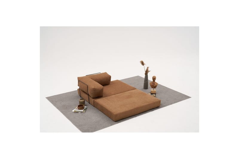 Sufian Hörnbäddsoffa Två Hörn 3-sits - Brun - Möbler - Vardagsrum - Bäddsoffor - Hörnbäddsoffa