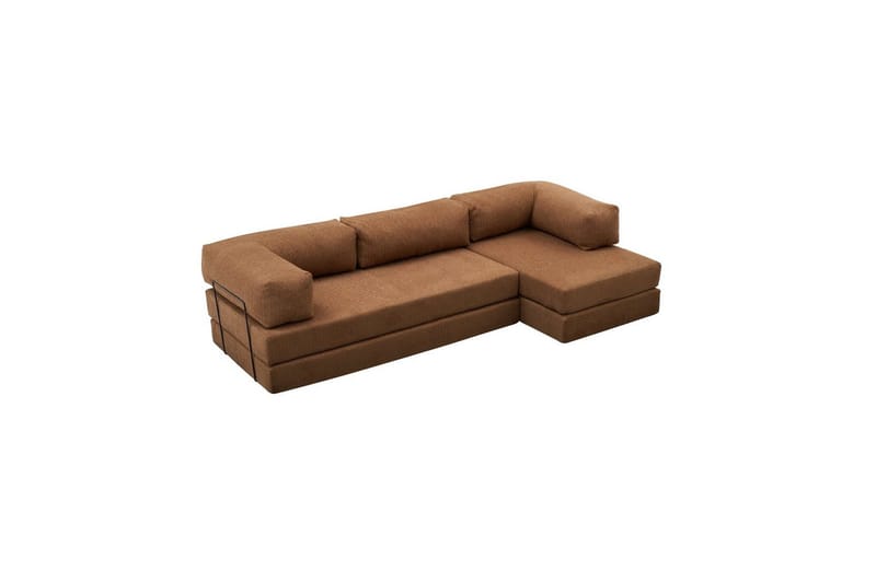 Sufian Hörnbäddsoffa Två Hörn 3-sits - Brun - Möbler - Vardagsrum - Bäddsoffor - Hörnbäddsoffa