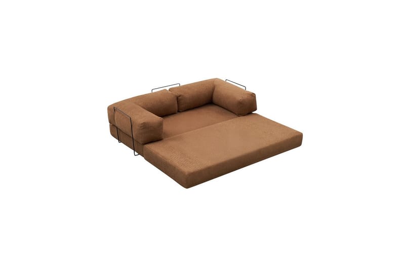 Sufian Hörnbäddsoffa Två Hörn 3-sits - Brun - Möbler - Vardagsrum - Bäddsoffor - Hörnbäddsoffa