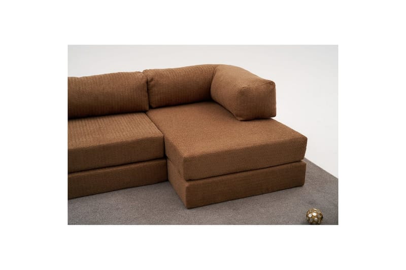 Sufian Hörnbäddsoffa Två Hörn 3-sits - Brun - Möbler - Vardagsrum - Bäddsoffor - Hörnbäddsoffa