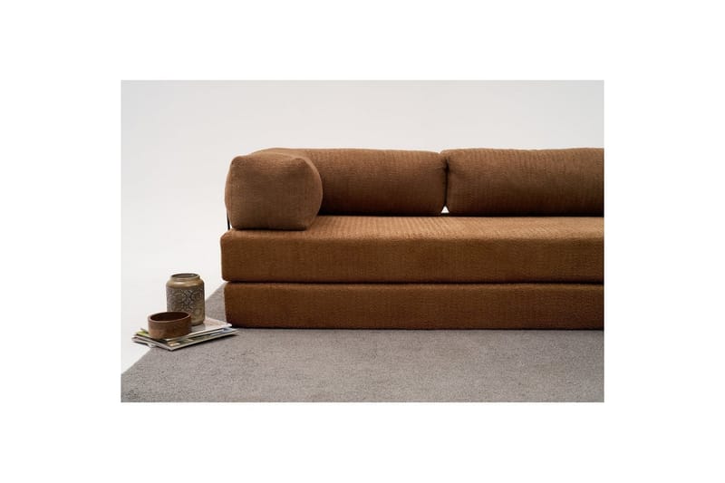 Sufian Hörnbäddsoffa Två Hörn 3-sits - Brun - Möbler - Vardagsrum - Bäddsoffor - Hörnbäddsoffa