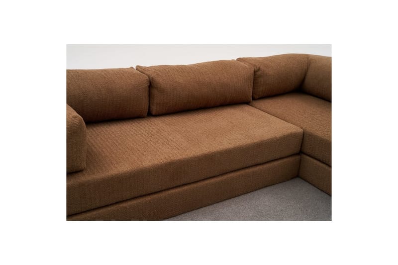 Sufian Hörnbäddsoffa Två Hörn 3-sits - Brun - Möbler - Vardagsrum - Bäddsoffor - Hörnbäddsoffa