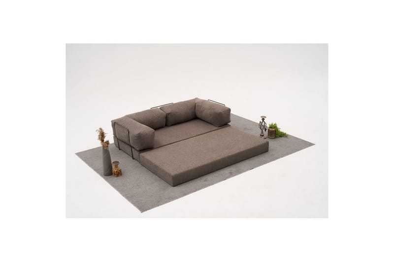 Sufian Hörnbäddsoffa Två Hörn 3-sits - Grå - Möbler - Vardagsrum - Bäddsoffor - Hörnbäddsoffa