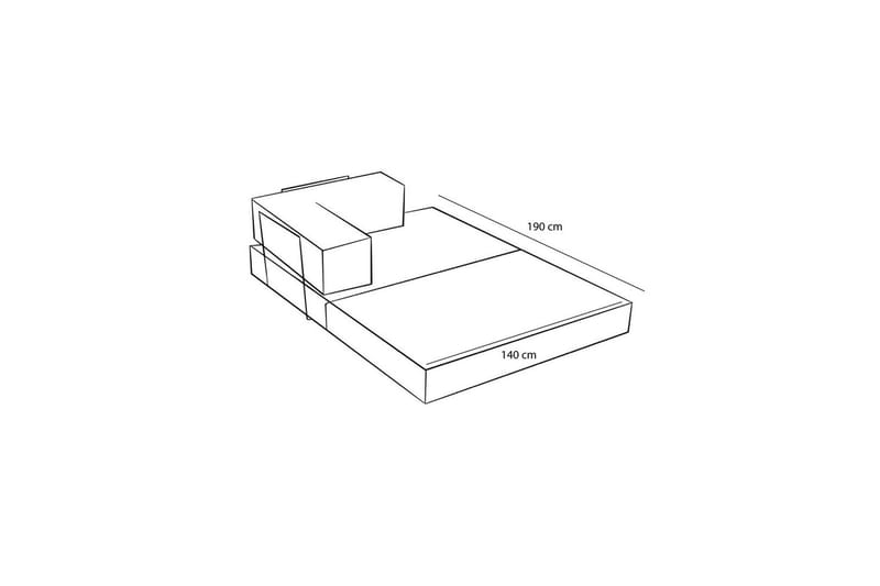 Sufian Hörnbäddsoffa Två Hörn 3-sits - Grå - Möbler - Vardagsrum - Bäddsoffor - Hörnbäddsoffa