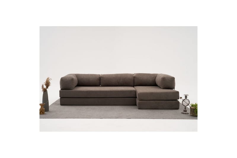 Sufian Hörnbäddsoffa Två Hörn 3-sits - Grå - Möbler - Vardagsrum - Bäddsoffor - Hörnbäddsoffa