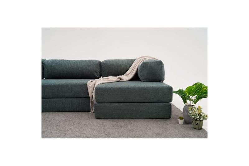 Sufian Hörnbäddsoffa Två Hörn 3-sits - Grön - Möbler - Vardagsrum - Bäddsoffor - Hörnbäddsoffa