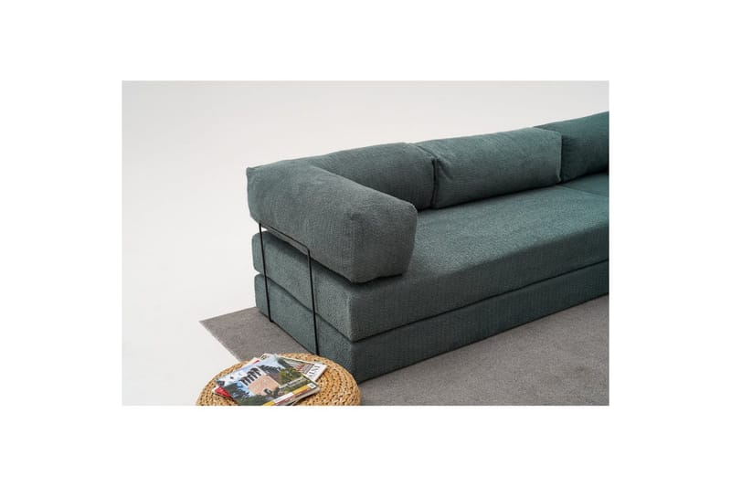 Sufian Hörnbäddsoffa Två Hörn 3-sits - Grön - Möbler - Vardagsrum - Bäddsoffor - Hörnbäddsoffa