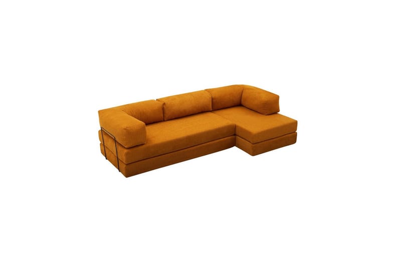Sufian Hörnbäddsoffa Två Hörn 3-sits - Orange - Möbler - Vardagsrum - Bäddsoffor - Hörnbäddsoffa