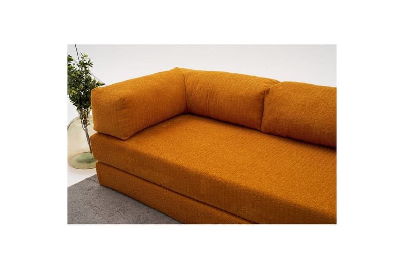 Sufian Hörnbäddsoffa Två Hörn 3-sits - Orange - Möbler - Vardagsrum - Bäddsoffor - Hörnbäddsoffa