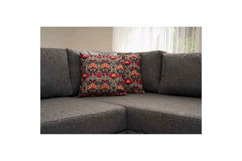 Sufian Soffa med Schäslong 4-sits - Grafitgrå - Möbler - Vardagsrum - Bäddsoffor - Hörnbäddsoffa