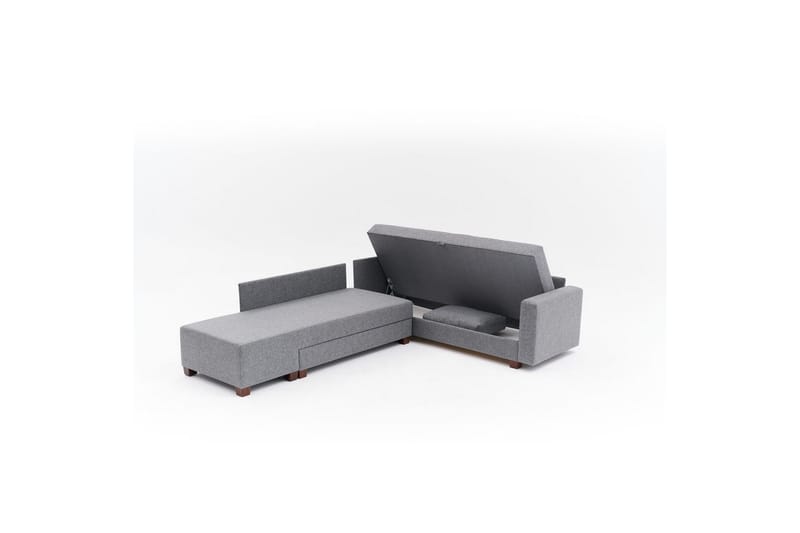 Sufian Soffa med Schäslong 4-sits - Grafitgrå - Möbler - Vardagsrum - Bäddsoffor - Hörnbäddsoffa