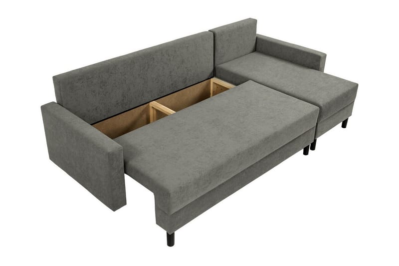 Summerhill Hörnbäddsoffa 3-sits Mörkgrå - Möbler - Vardagsrum - Bäddsoffor - Hörnbäddsoffa