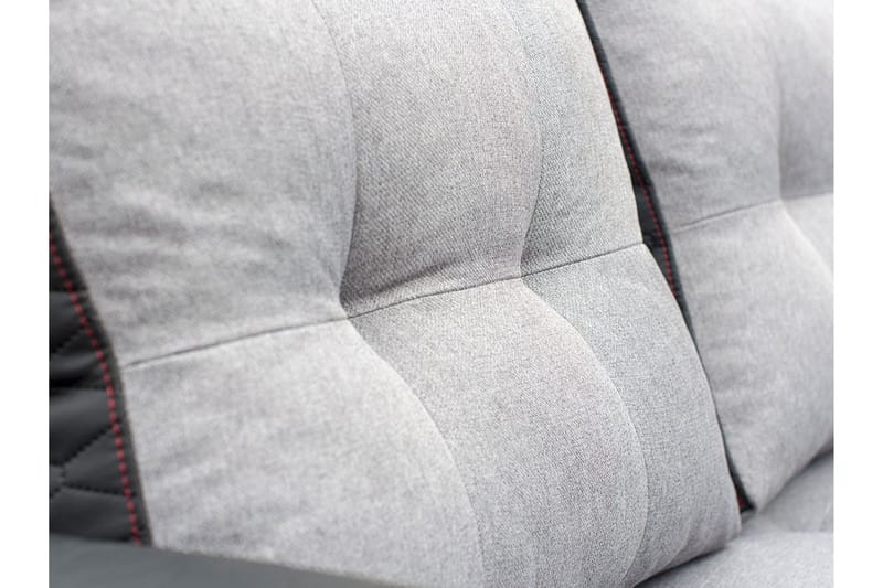 Sydney Divanbäddsoffa 238x140x88 cm LED-belysning - Grå - Möbler - Vardagsrum - Bäddsoffor