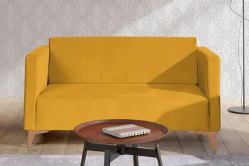 Szafir 2-sits Soffa 82x136 cm - Gul - Möbler - Vardagsrum - Bäddsoffor
