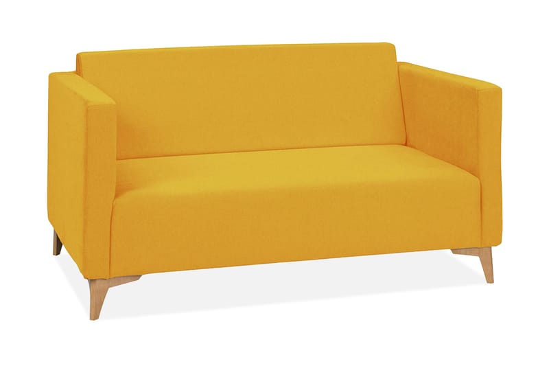 SZAFIR 2-sits Soffa 82x136 cm Trä/Natur - Gul - Möbler - Vardagsrum - Bäddsoffor