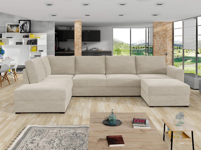 Taberk 5-sits U-Soffa med Divan Höger - Möbler - Vardagsrum - Bäddsoffor - Hörnbäddsoffa