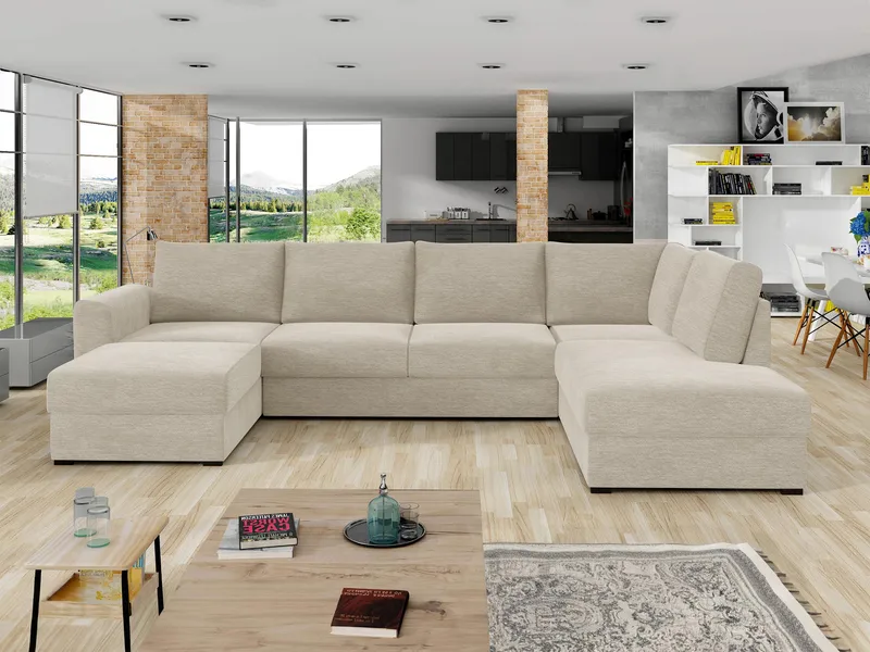 Taberk 5-sits U-Soffa med Divan Vänster - Möbler - Vardagsrum - Bäddsoffor - Hörnbäddsoffa