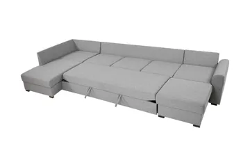 Taberk Bäddsoffa med Divan och Schäslong 5-sits - Beige - Möbler - Vardagsrum - Bäddsoffor - U bäddsoffa