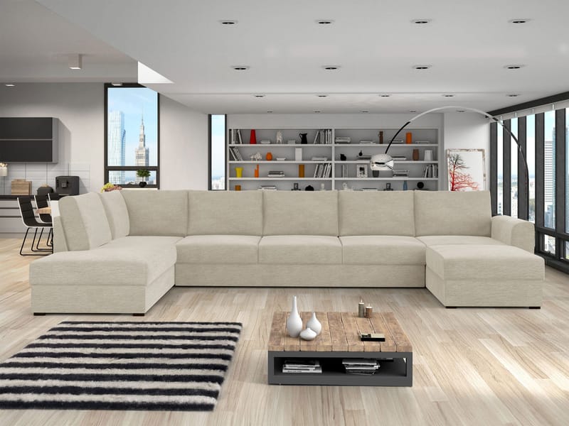 Taberk Large 6-sits U-Soffa med Divan Höger - Möbler - Vardagsrum - Bäddsoffor - Hörnbäddsoffa