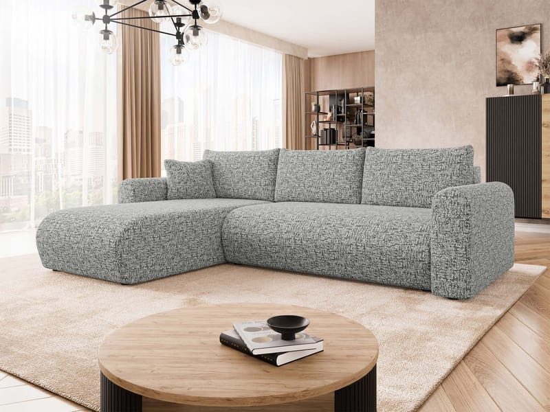 Tacon 3-sits Bäddsoffa med divan - grå - Möbler - Vardagsrum - Bäddsoffor - Hörnbäddsoffa
