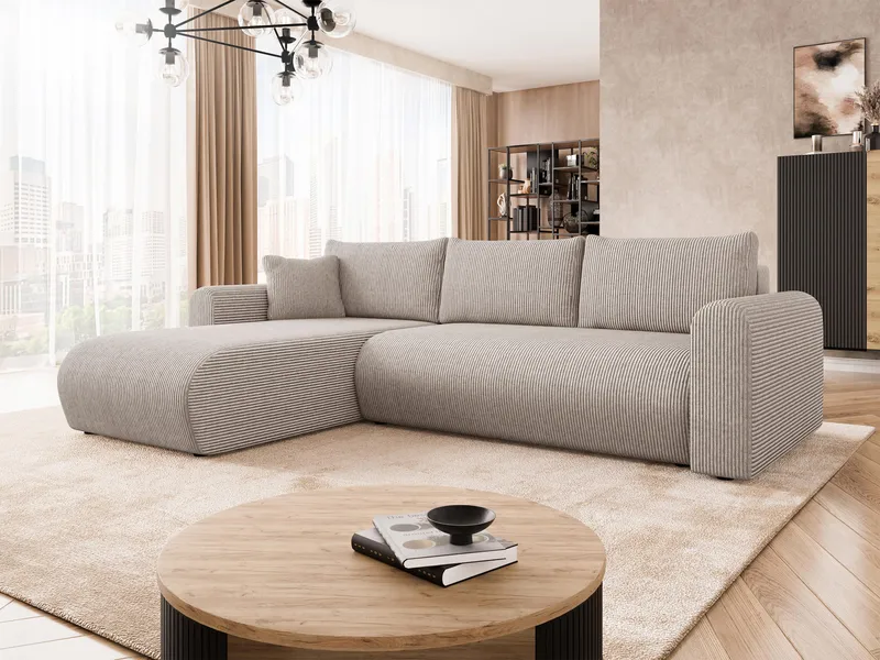 Tacon 3-sits Bäddsoffa med divan och förvaring - Möbler - Vardagsrum - Bäddsoffor - Hörnbäddsoffa