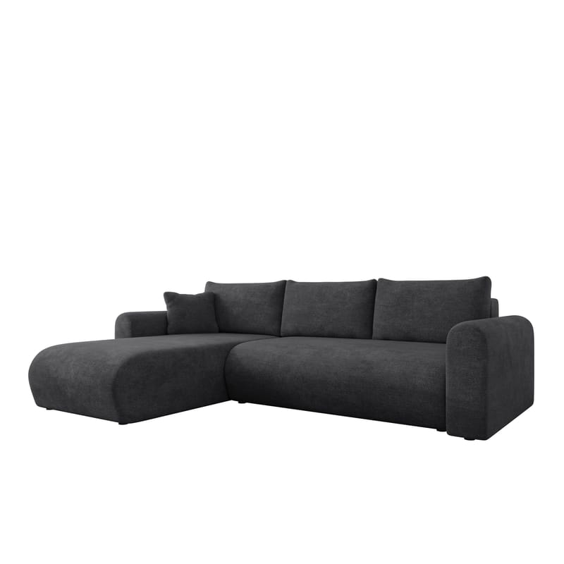 Tacon 3-sits Bäddsoffa med divan, svart