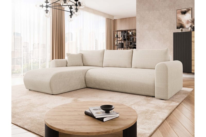 Tacon Bäddsoffa m. Divan 3-sits - Beige - Möbler - Vardagsrum - Bäddsoffor