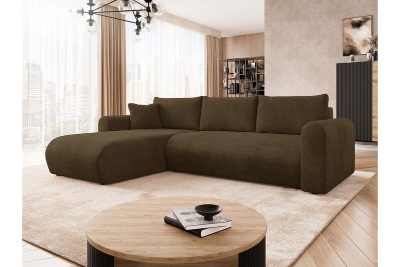 Tacon Bäddsoffa m. Divan 3-sits - Brun - Möbler - Vardagsrum - Bäddsoffor
