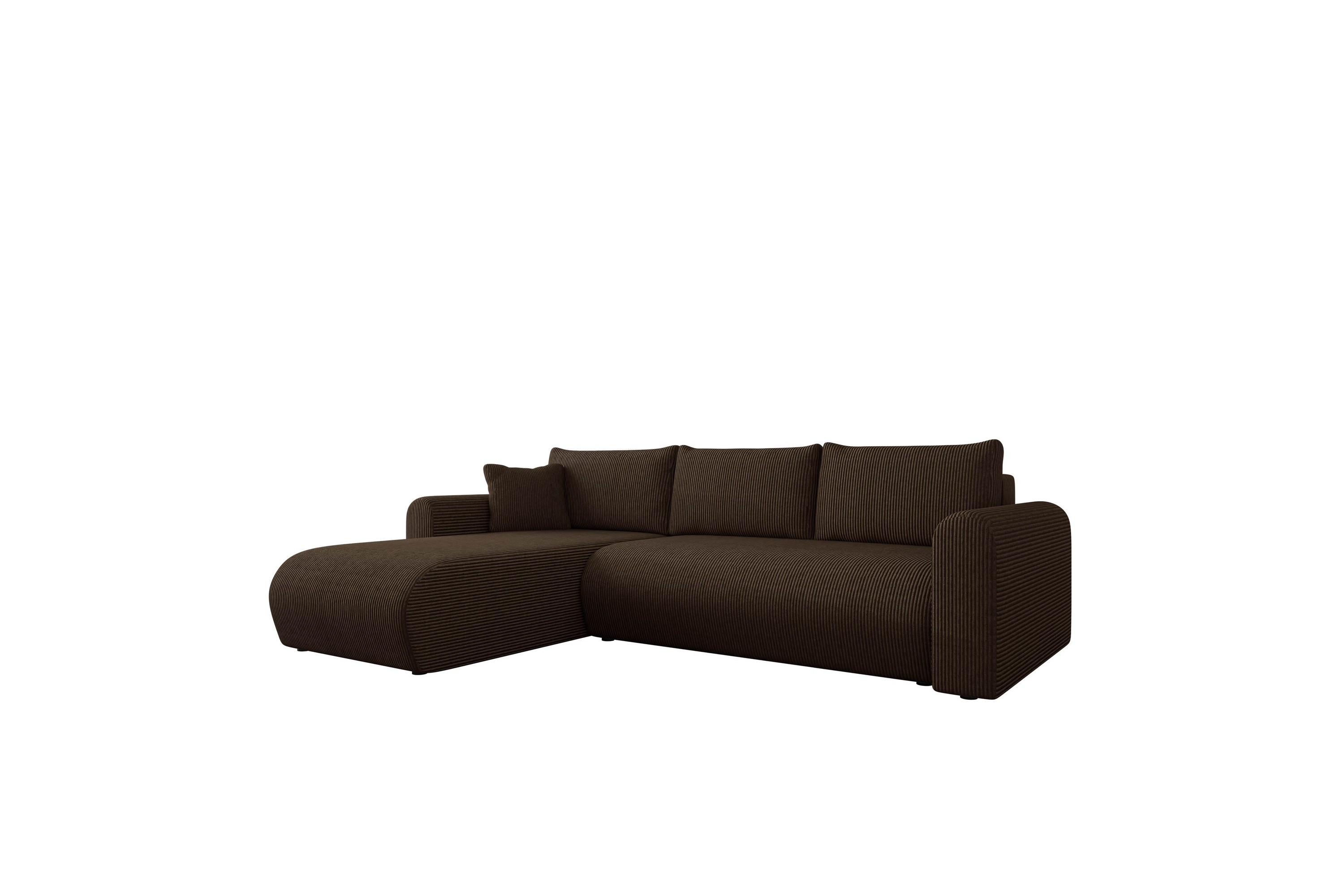 tacon bäddsoffa m. divan 3-sits - brun